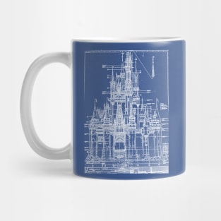Cinderella Castle Blueprint Mug